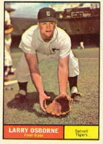 1961 Topps Baseball Cards      208     Larry Osborne